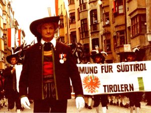 Siegfried Steger auf dem Landesfestzug 1984 in Innsbruck