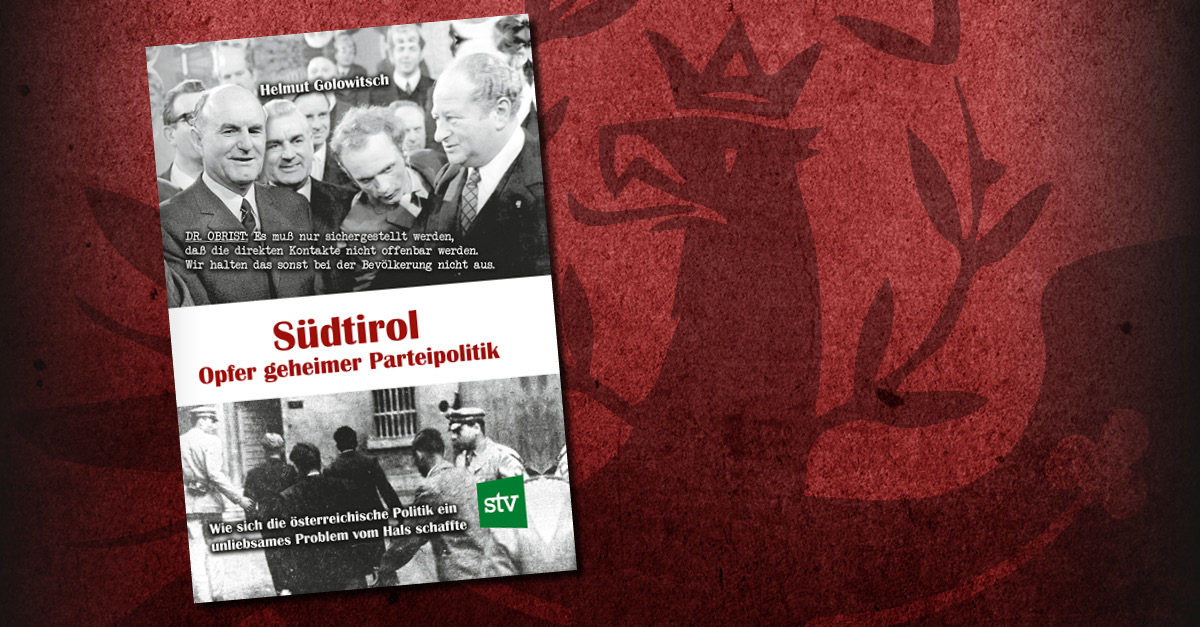 Einladung zur Buchpräsentation: „Südtirol – Opfer geheimer Parteipolitik“