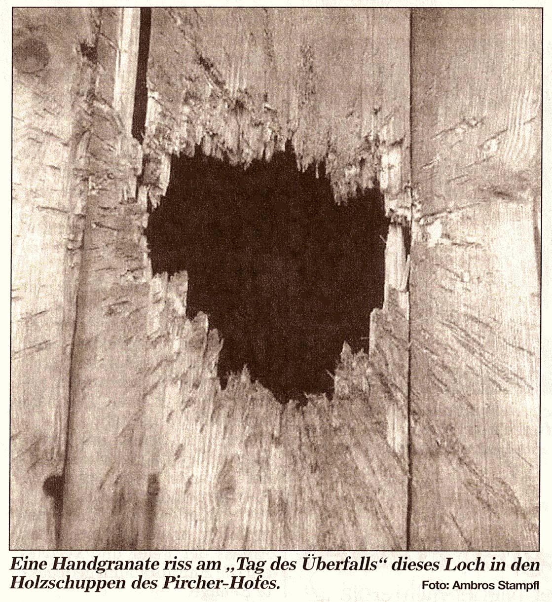 Bild aus einem Rückblick der „Dolomiten“ vom 10. September 2004.