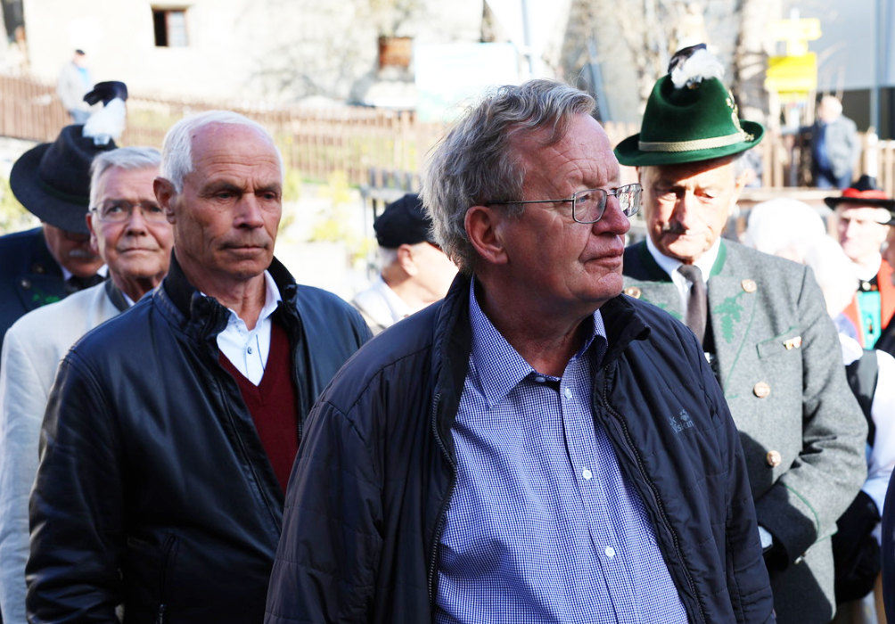 Der SHB-Obmann Roland Lang war mit seinen Kameraden gekommen. (Bild SSB)