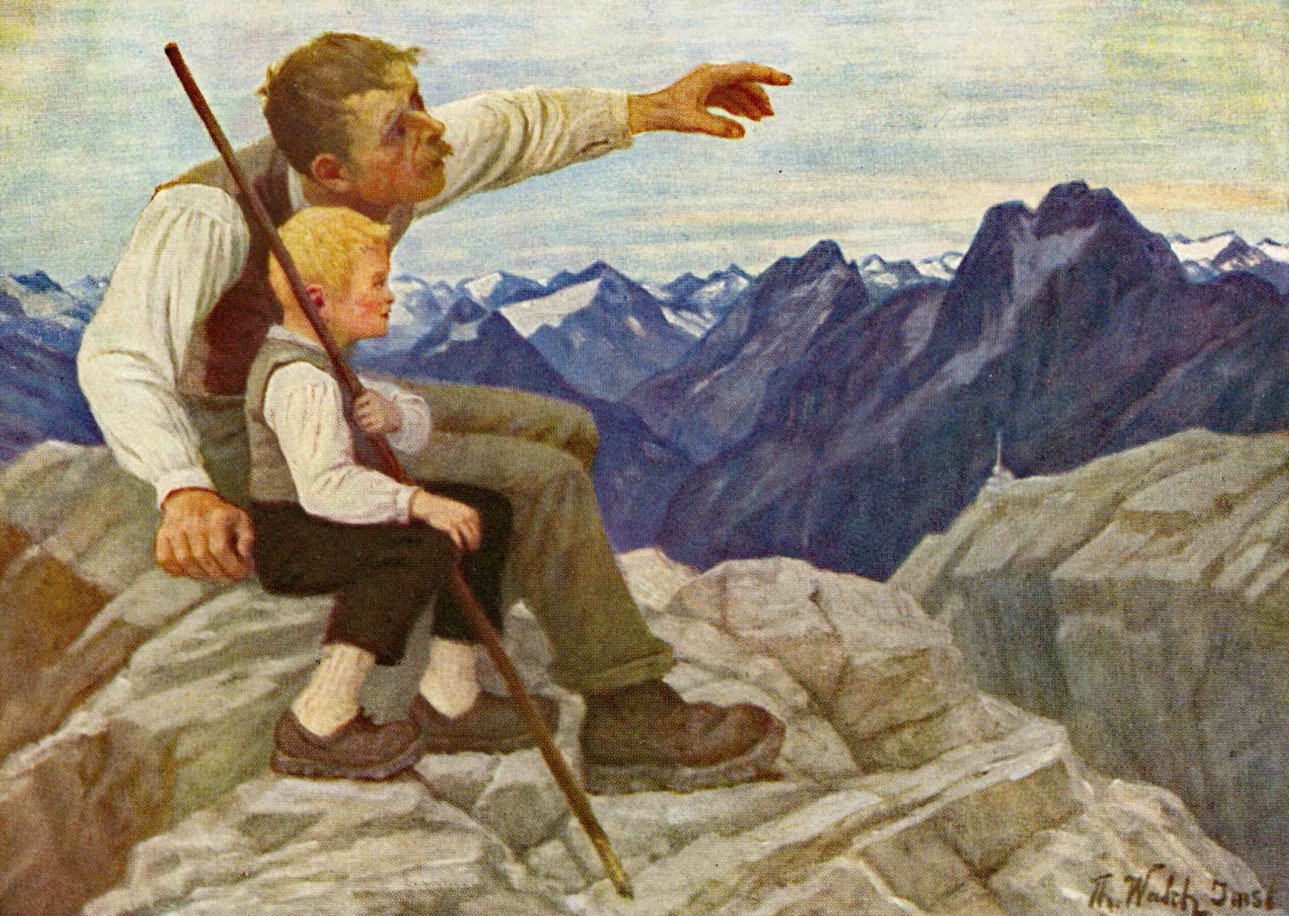 Deine Heimat. (Gemälde von Thomas Walch 1923)