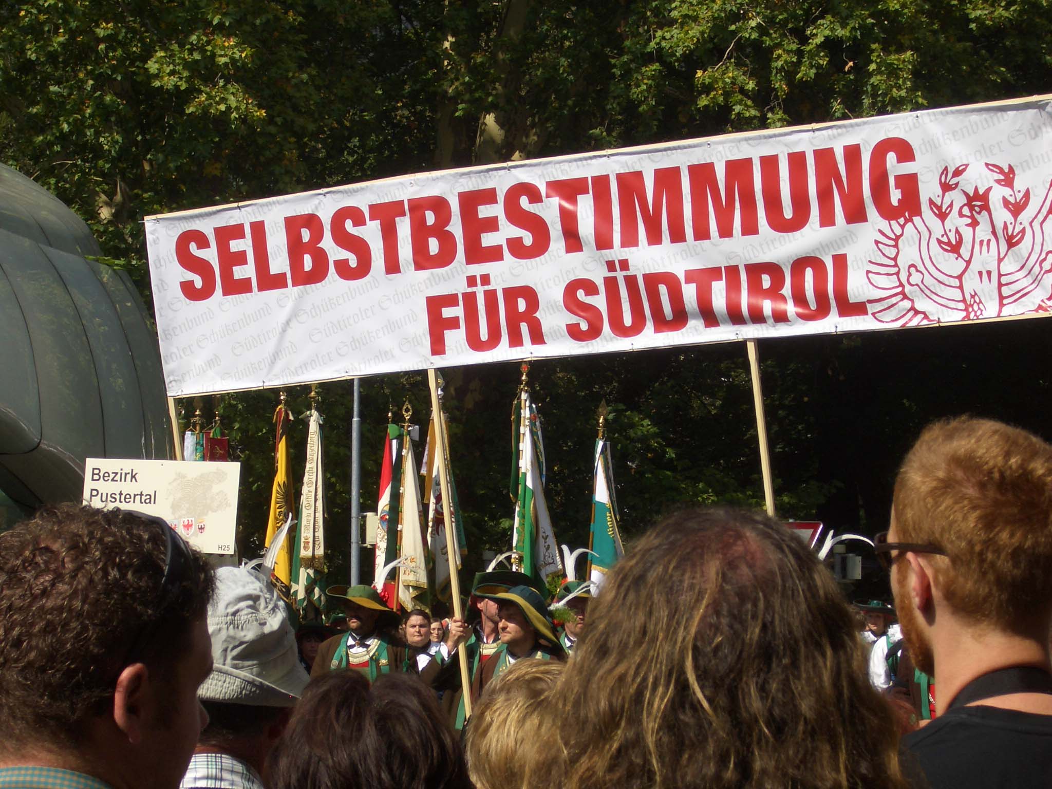 Transparent beim Landesfestzug 2009